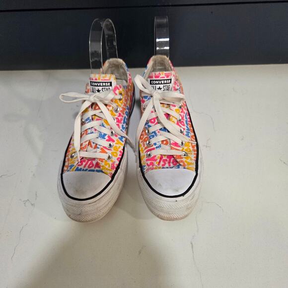 Chuck Taylor All Star Lift Platform My Story Canvas Sneakers Woman's Size 6 - Picture 6 of 14